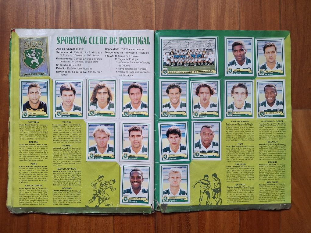Caderneta 1994 e 1995
