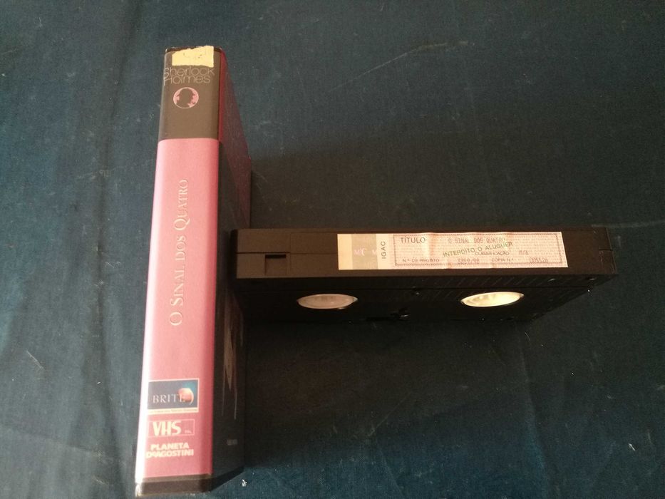 SHERLOCK HOLMES - O SINAL DOS 4	VHS (legendagem em Português)