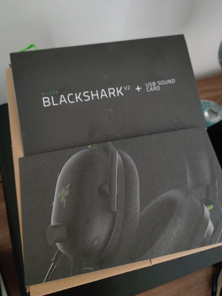 Słuchawki gamingowe RAZER blackshark v2 + USB sound card