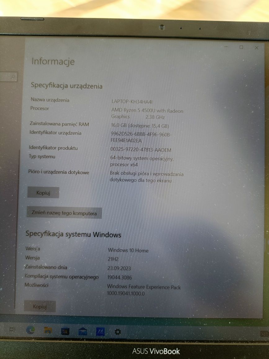 Laptop Asus vivobook 15'6 amd razen 5, 16gb