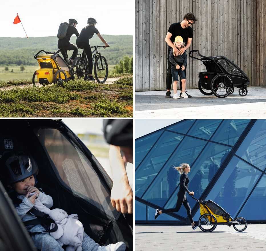 NOWA Przyczepka rowerowa THULE Chariot Sport 1 Yellow dla 1 dziecka