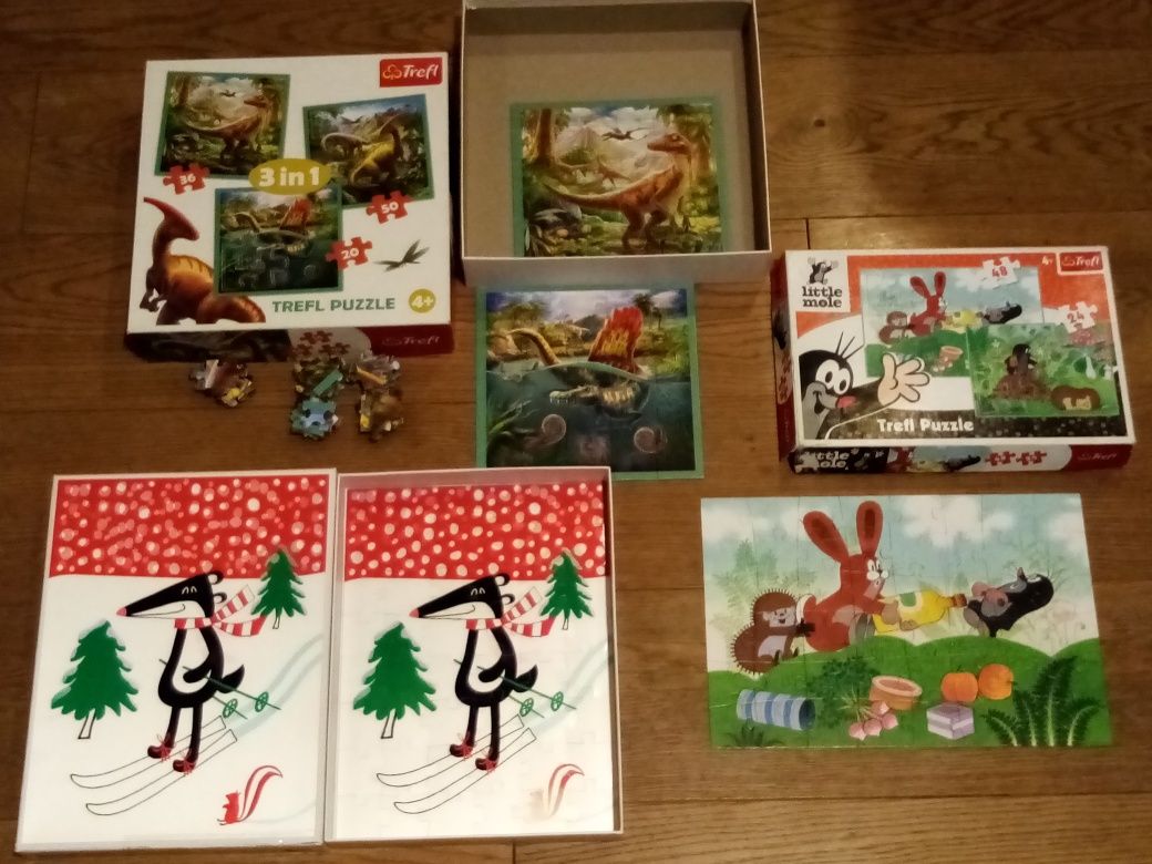 Puzzle - duży zestaw + gra