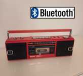 Red Boombox retro, vintage, design