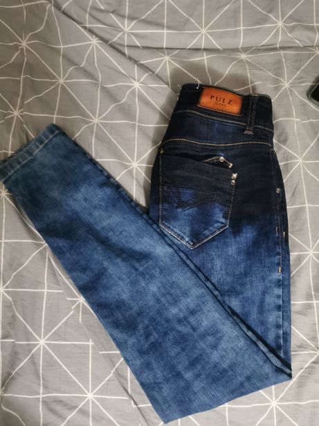 Jeansy dżinsy skinny rurki pulz jeans S 36