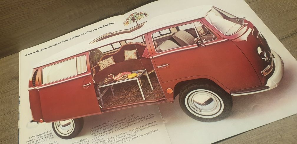 Prospekt Volkswagen VW T1 1969r. 20 stron