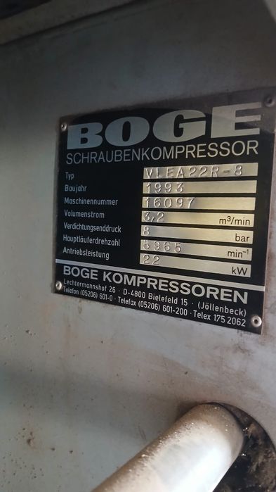 kompresor śrubowy Boge