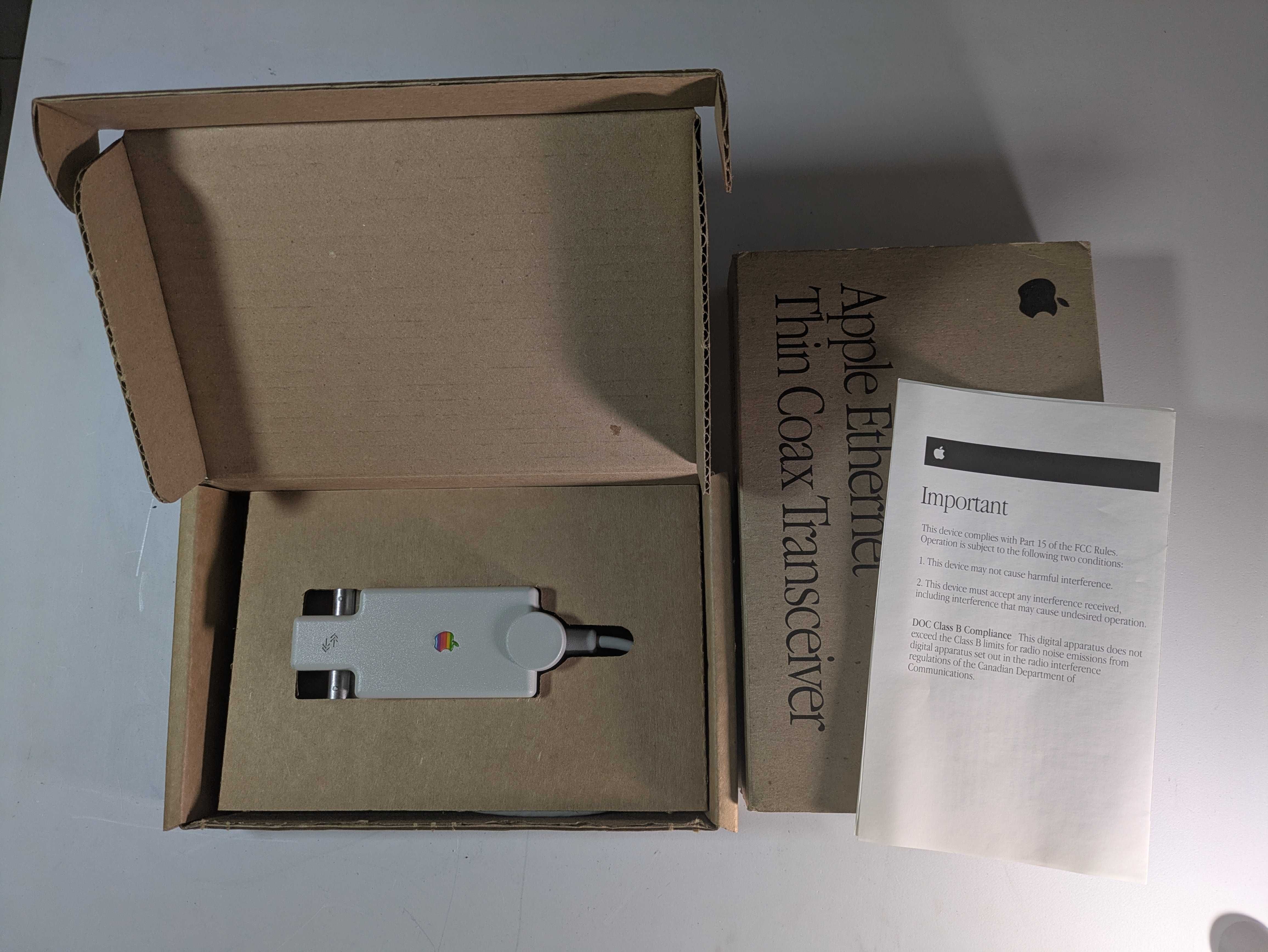 Apple Ethernet Thin Coax Transceiver
