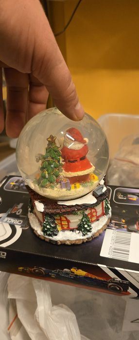 Kula świąteczna szklana z pozytywką jak nowa