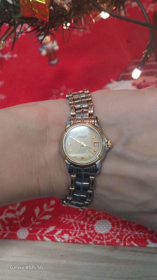Tissot damski pozłacany