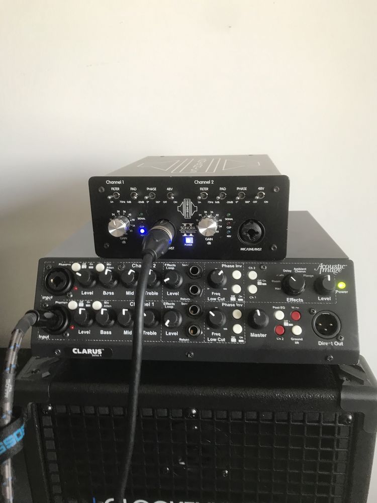 Pre amplificador Sontronics Sonora dois canais UK