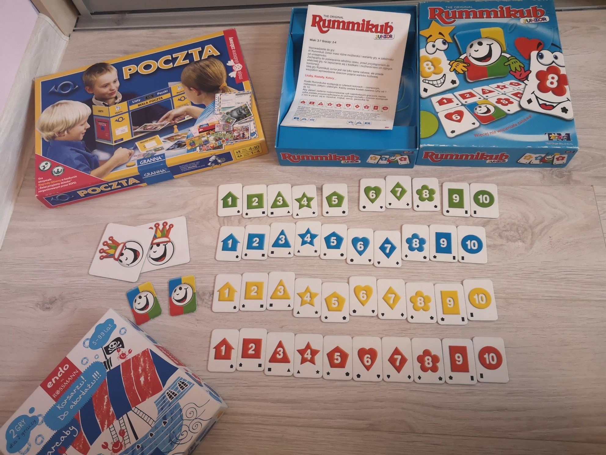 Rummikub w gratisie poczta , warcaby i korsarz