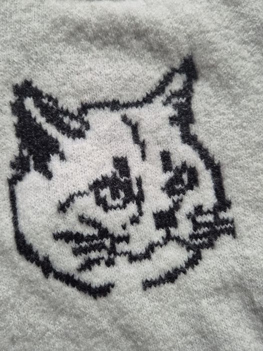 Sweter w kotki h&m rozm M biało czarny jak nowy