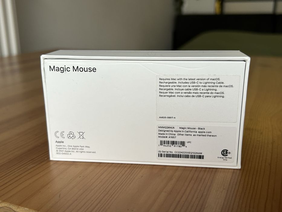 Magic Mouse czarna mysz - nieużywana!