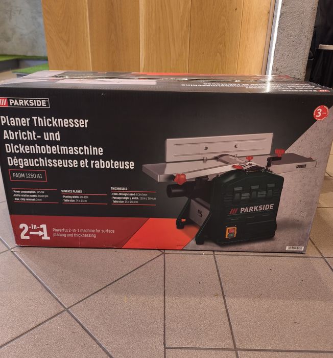 Strugarko-grubościówka Parkside PADM 1250 A1
Strugarka nowa oryginalni
