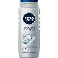 Nivea Men Silver  Żel Pod Prysznic Do Twarzy Ciała I Włosów 500 Ml