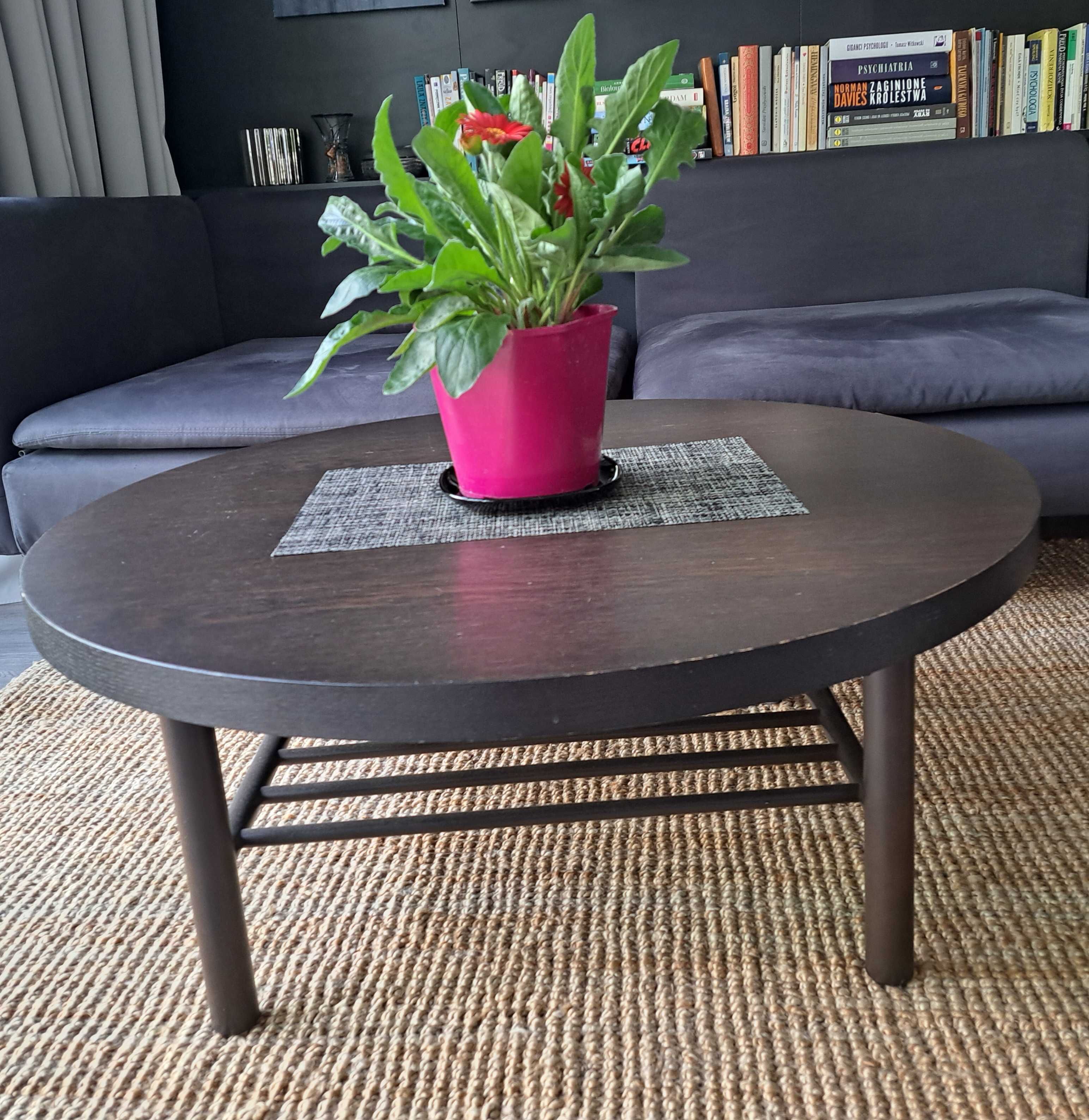 Stolik kawowy z drewna 90cm