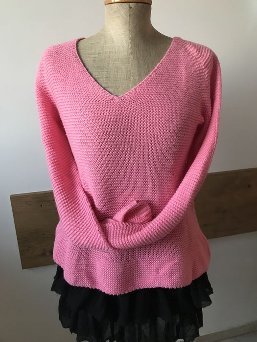 Energetyczny sweter marki premium Marc Cain z wełną