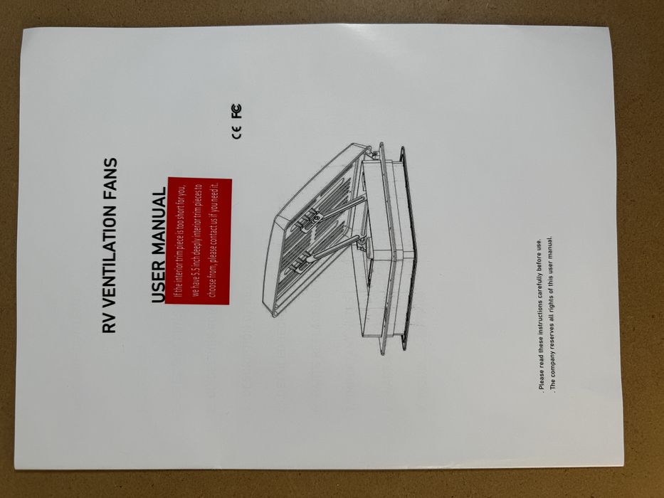 Вентилятор люковий 14" для кемпера/автодому з датчиком дощу