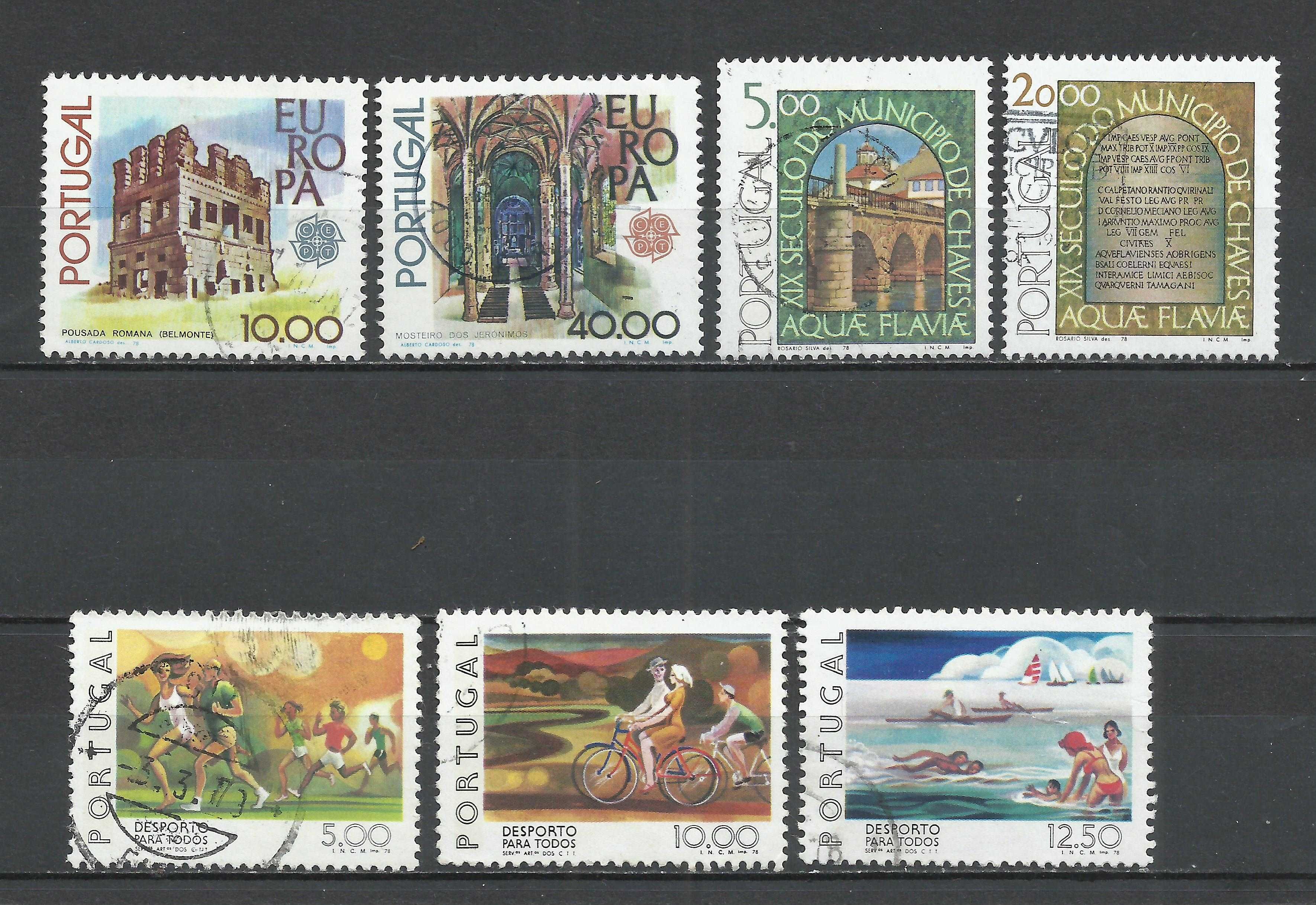 Selos portugueses – Ano completo 1978, Usados