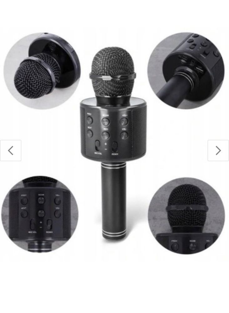 Nowy Mikrofon Karaoke BLUETOOTH złoty HYKKER