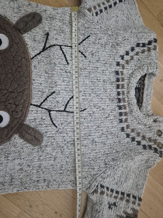 Sweter Next renifer roz. 116cm 4-5 lat