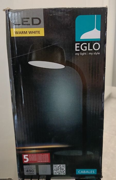 Nowa lampka LED eglo czarna