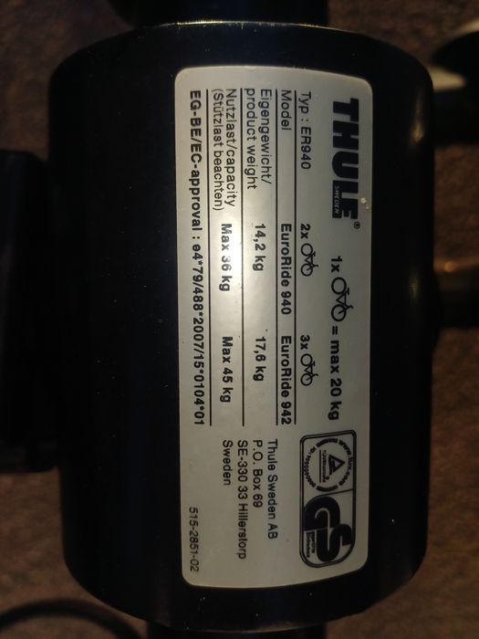 Bagażnik rowerowy Thule