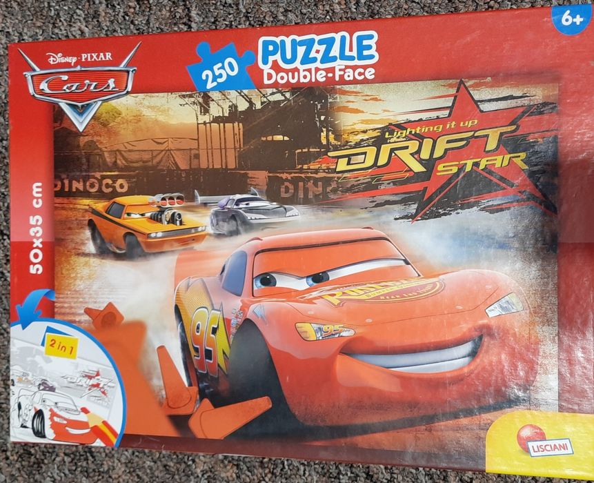 Puzzle dwustronne Cars 2w1