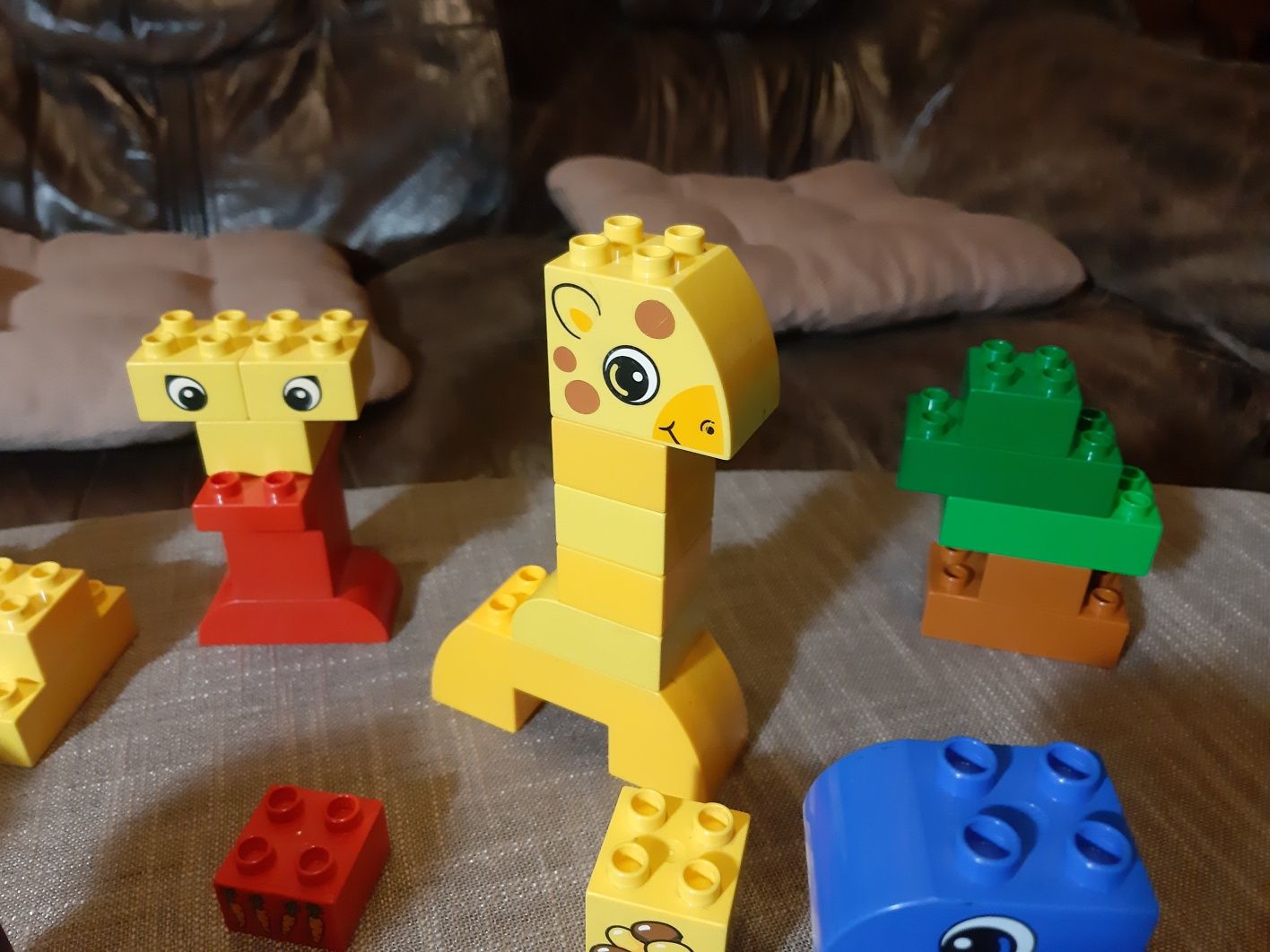 lego duplo zwierzaki kotek piesek