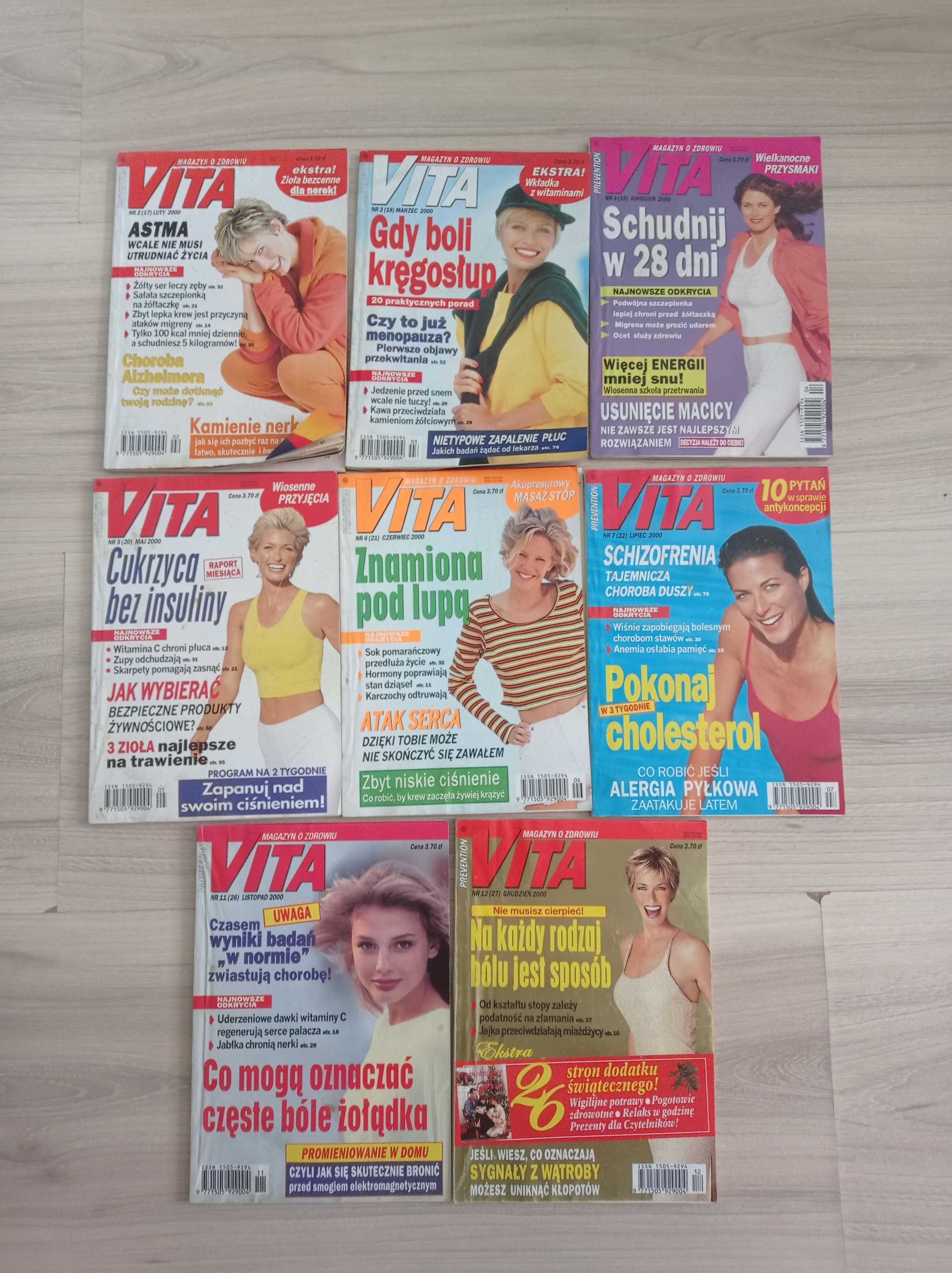 VITA Magazyn o zdrowiu, zestaw gazet 2000