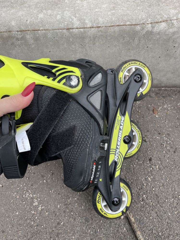 Rollerblade Microblade Neon-Yellow 2021 раздвижные