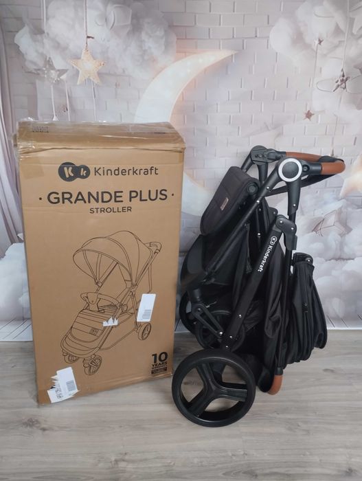 Wózek spacerowy Kinderkraft Grande Plus do 22 kg spacerówka stylowy