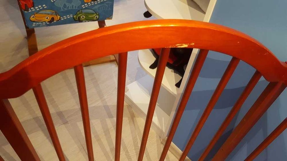 Łóżeczko drewniane+materac Ikea vyssa vackert