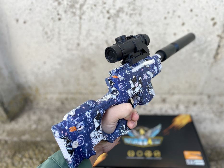 Игрушечный Автомат Снайперская винтовка AWP АВМ стреляет орбизами 7-8м