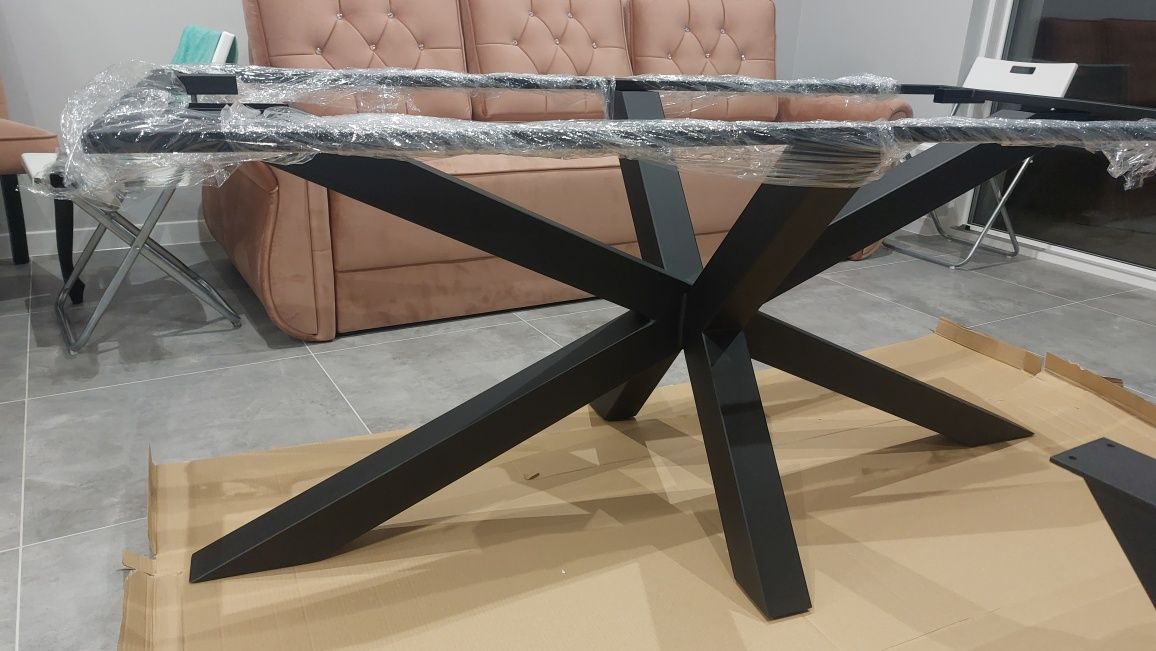 Noga  do stołu loft pajak xxl/ noga do stołu loft/z  dostawkami