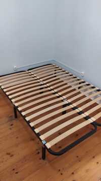 Estrado Krakhella/Akkarvik IKEA cama casal 140x200. Com pernas extra