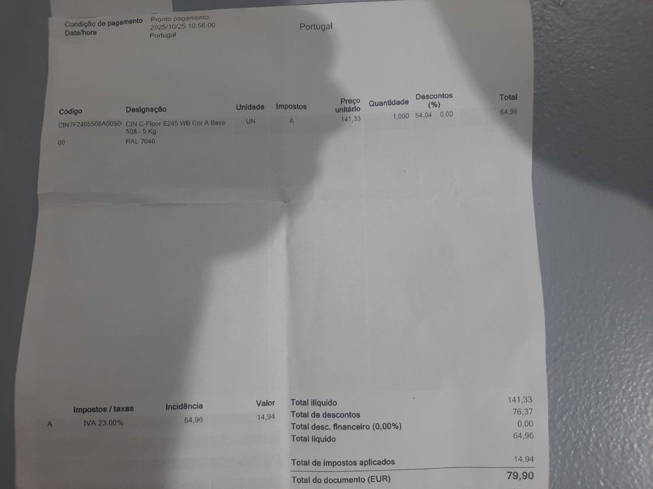 Tinta CIN C-floor E245 WB Para pintura de pisos em cimento