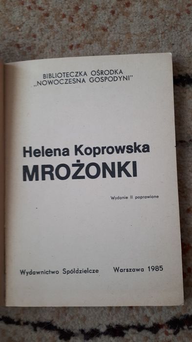 Mrożonki. Helena Koprowska