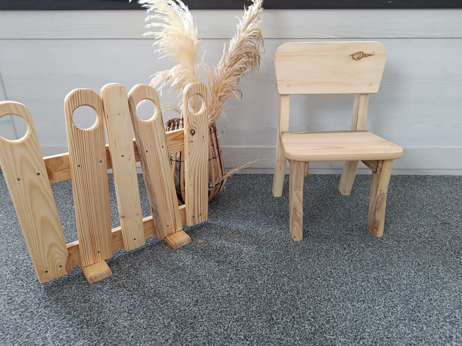 Krzesełko i plotek rekwizyty do zdjęć sesja zdjęciowa