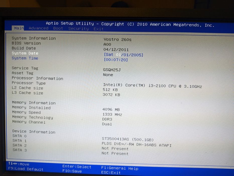 Komputer dell i3-2100 4 gb ram stan idealny + monitor + kable