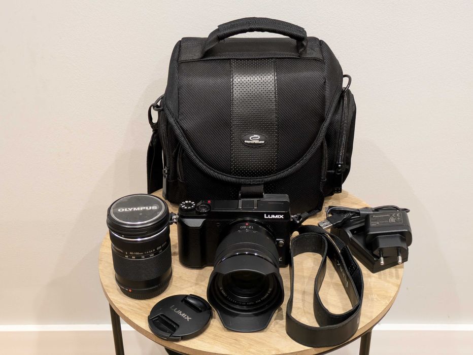 aparat Panasonic Lumix GX80 + 12-60 mm + karta SD + torba i ładowarka
