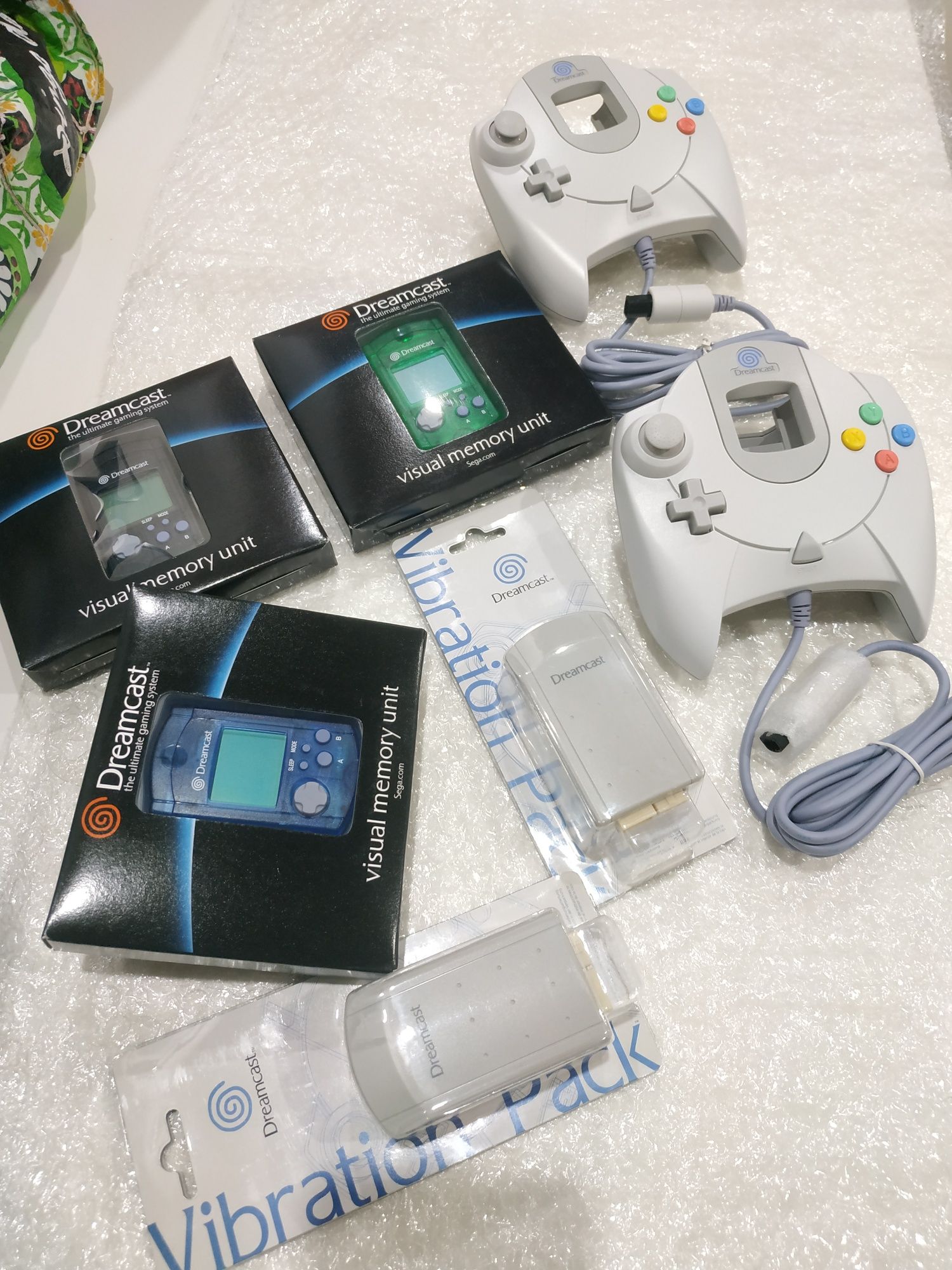 Sega Dreamcast VMU Cartão Memória Azul Original Novo