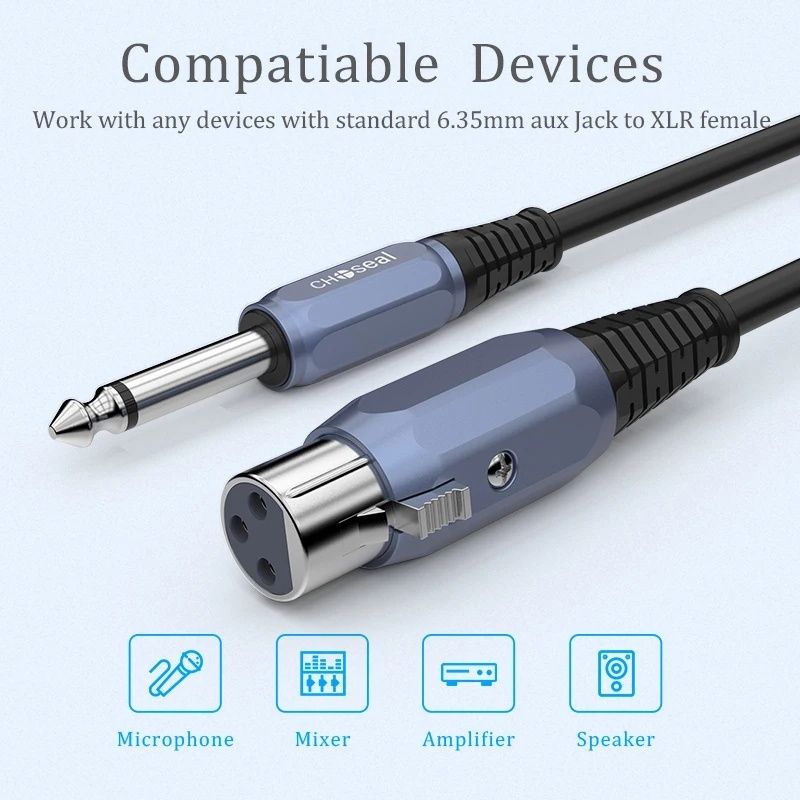 Kabel XLR 1m nowy