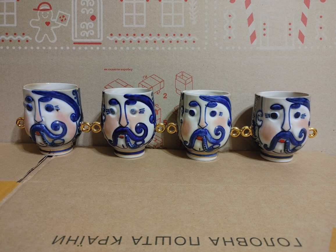 Чашка Карась Ваза Карась Фарфор СССР Коростень ЦЕНА ЗА 4шт С КЛЕЙМАМИ