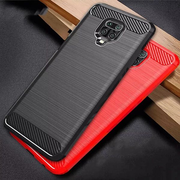 Etui pancerne Karbon+ szkło do Xiaomi Redmi Note9S