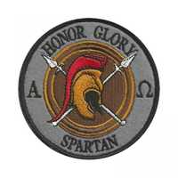 Naszywka / Plakietka Haftowana * Honor Glory Spartan *