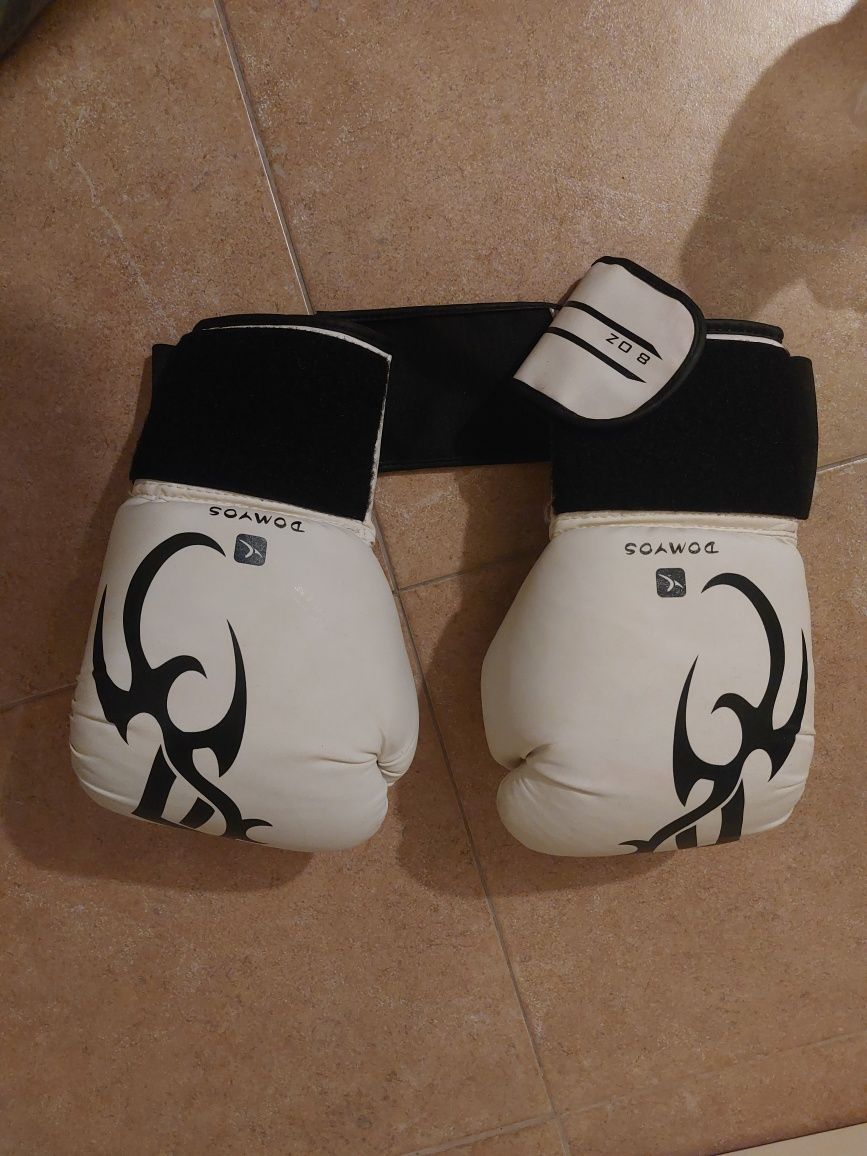 Luvas boxe brancas
