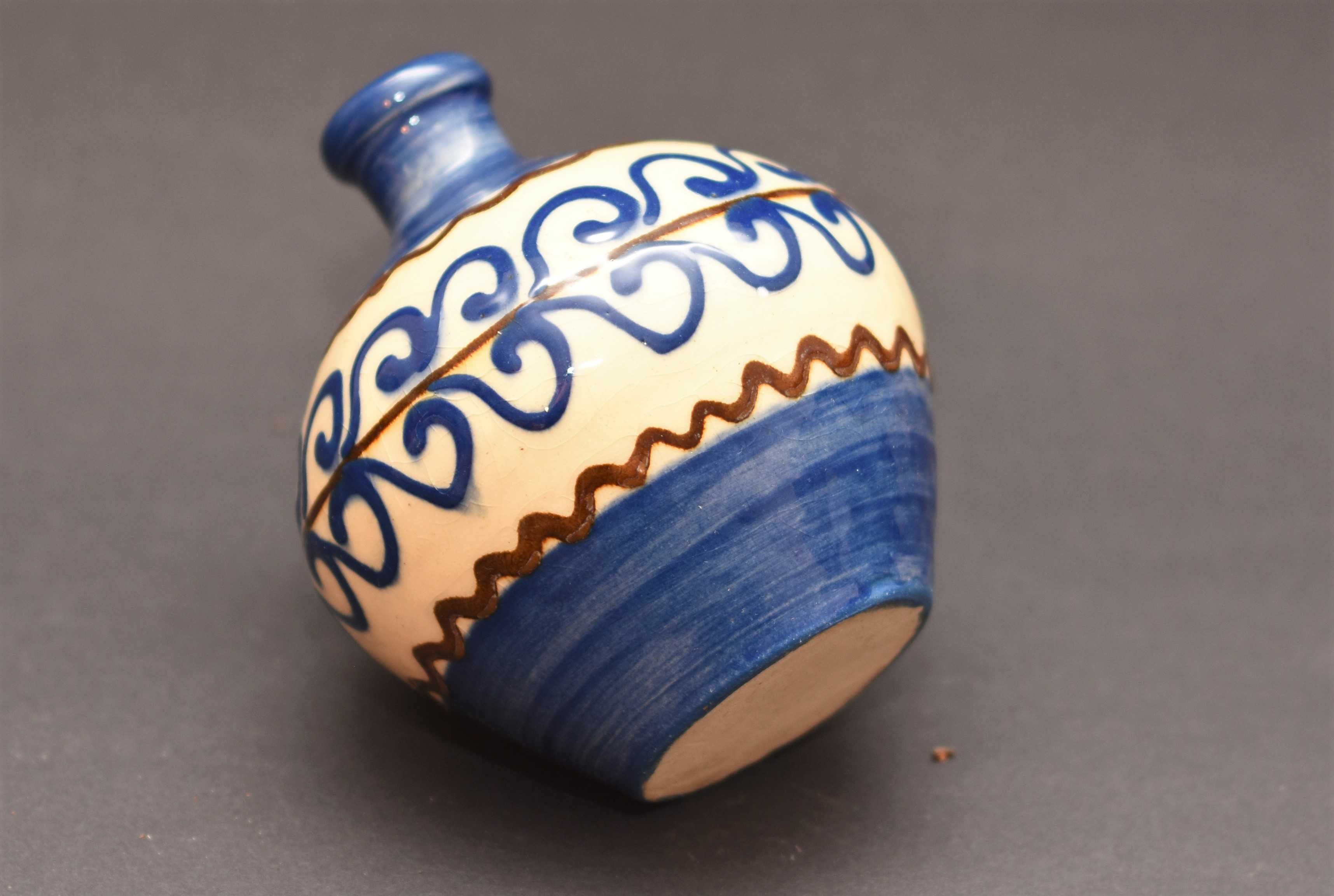 Wazonik ręcznie malowany ceramiczny