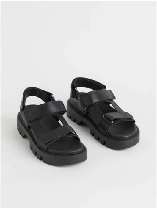 Стильні сандалі на високій підошві еко шкіра від h&m