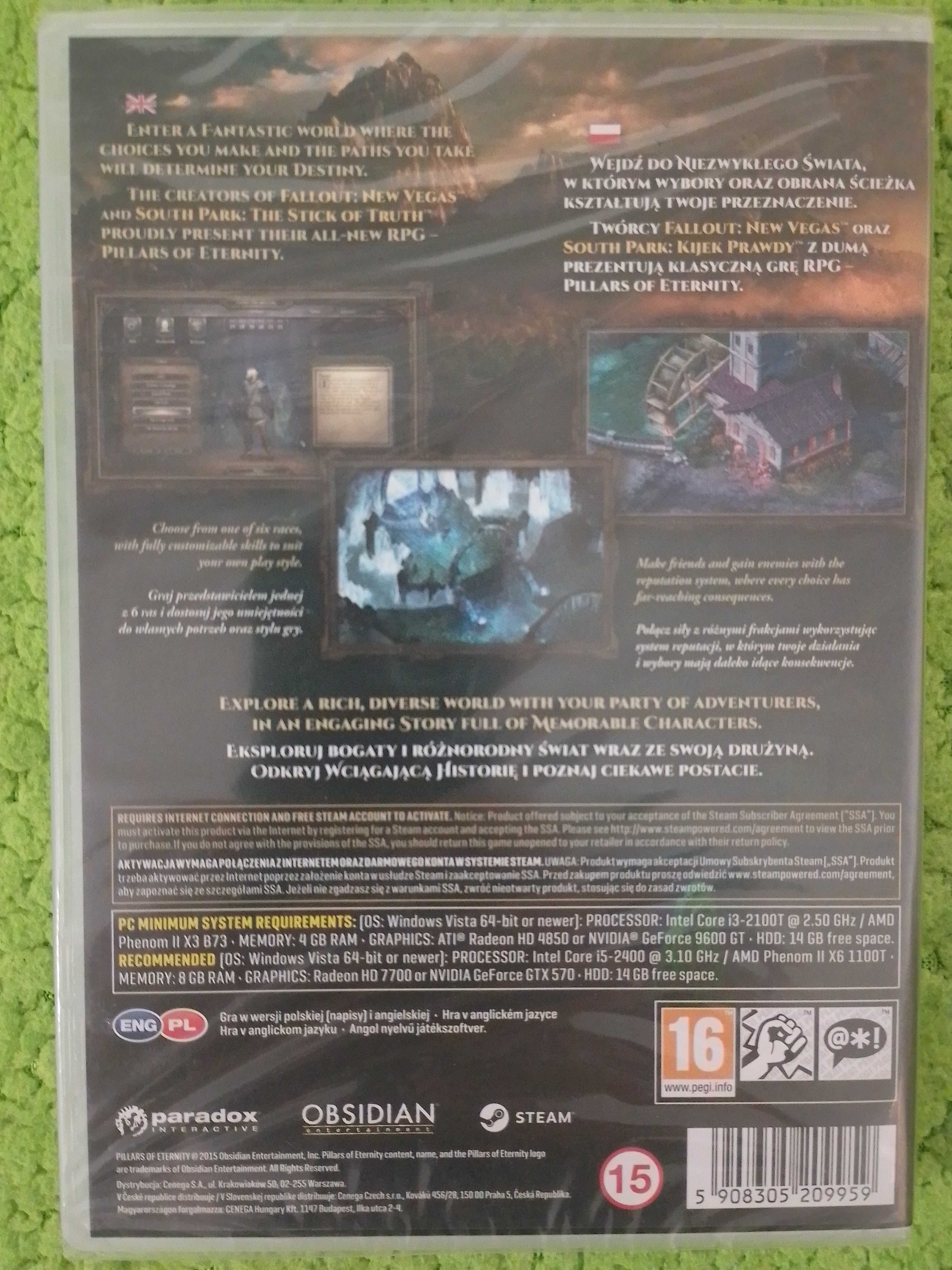 PC Pillars of Eternity nowa w folii